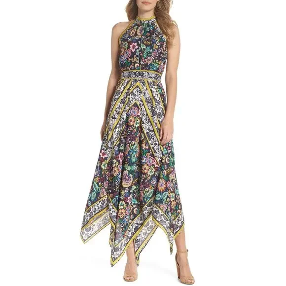 Eliza J | Dresses | Eliza J Floral Halter Handkerchief Maxi Dress Size 4 Boho Resort Wedding | Poshmark Eliza J | Dresses | Eliza J Floral Halter Handkerchief Maxi Dress Size 4 Boho Resort Wedding | Poshmark